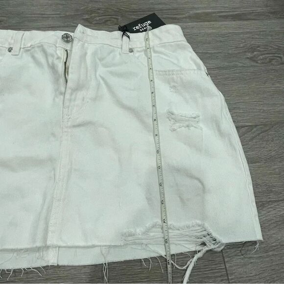 Urban Planet White  Denim Mini Skirt XL - Picture 3 of 5